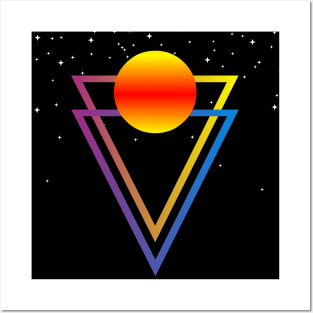 TRIANGLES, COLORFUL TRIANGLES Posters and Art